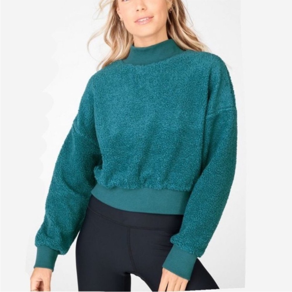 Fabletics Malia Polar Fleece Pullover Sweater Top NWT Size 2X